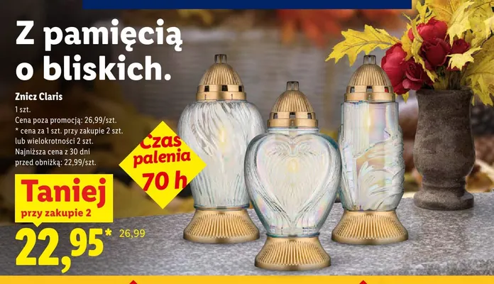 Znicz Claris promocja w Lidl