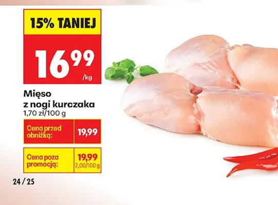 Mięso z nóg kurczaka promocja w Biedronka