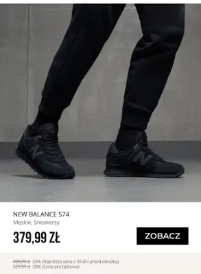 Sneakersy męskie New Balance 574 promocja w Sizeer
