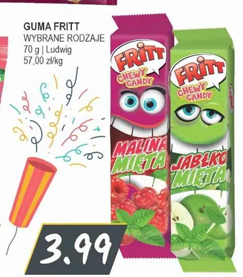 Guma Fritt jabłko mięta promocja w Słoneczko