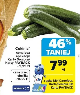 Cukinia promocja w Carrefour