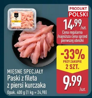 Paski z fileta z piersi kurczaka promocja w Aldi
