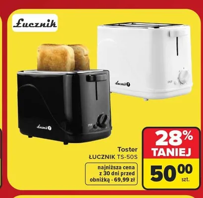 Toster Łucznik TS-50S promocja w Carrefour
