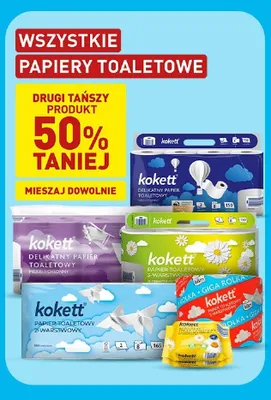 Papier toaletowy Kokett Giga Rolka promocja w Aldi