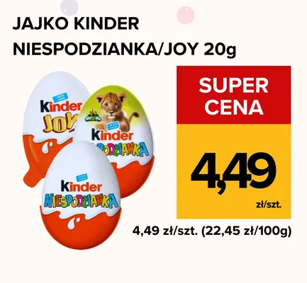 Jajko Kinder Niespodzianka promocja w Supeco