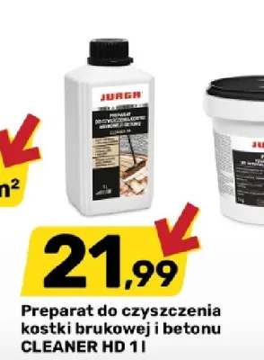 Preparat do czyszczenia kostki brukowej i betonu Cleaner HD Jurga promocja w Bricomarche