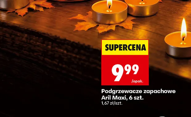 Podgrzewacze zapachowe Aril Maxi promocja w Biedronka