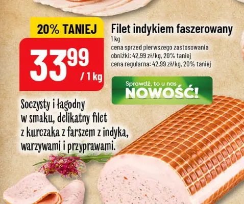 Filet indykiem faszerowany promocja w POLOmarket