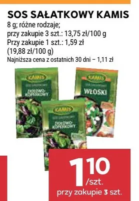 Sos sałatkowy Kamis promocja w Stokrotka