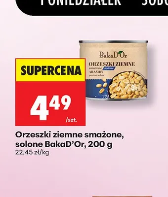Orzeszki ziemne smażone solone BakaD'Or promocja w Biedronka