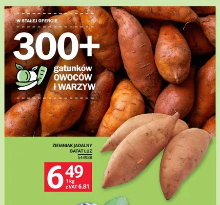 Ziemniaki jadalne bataty promocja w Selgros