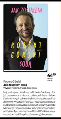 Książka Jak zostałem sobą Robert Górski promocja w Empik