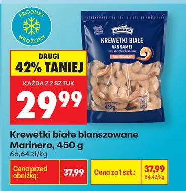 Krewetki białe blanszowane promocja w Biedronka