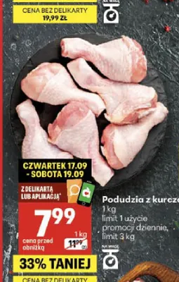 Podudzia z kurczaka promocja w Delikatesy Centrum