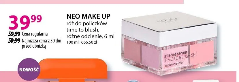 Róż do policzków time to blush, różne odcienie promocja w Hebe