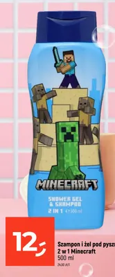 Szampon i żel pod prysznic 2 w 1 Minecraft promocja w Dealz