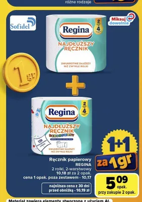 Ręcznik papierowy Regina Najdłuższy Ręcznik Dekorowany promocja w Carrefour Market