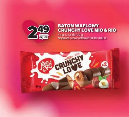 Baton waflowy Crunchy Love Mio & Rio promocja w Stokrotka