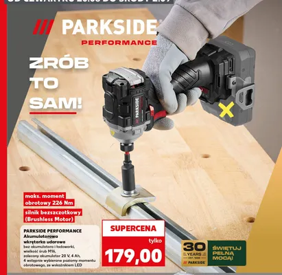 Akumulatorowa wkrętarka udarowa Parkside Performance promocja w Kaufland