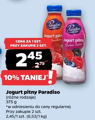 Jogurt pitny (różne rodzaje) promocja w Netto