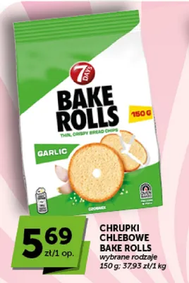 Chrupki chlebowe Bake Rolls 7 Days promocja w ABC