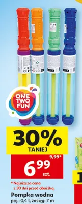 Pompka wodna One Two Fun 0,4 l promocja w Auchan