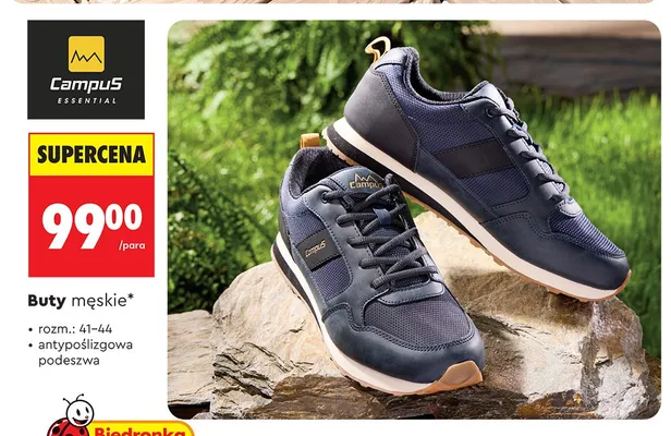Buty męskie Campus z antypoślizgową podeszwą promocja w Biedronka