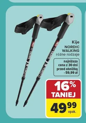 Kije Nordic Walking Nils promocja w Carrefour Market