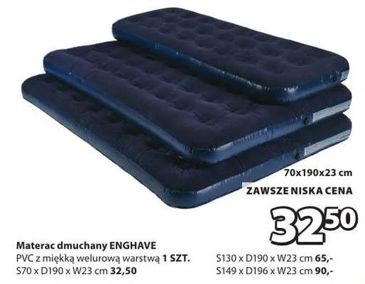 Materac dmuchany ENGHAVE promocja w Jysk
