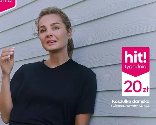 Koszulka damska z wiskozy promocja w Pepco