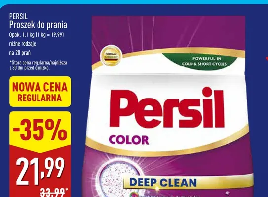 Proszek do prania Persil promocja w Aldi