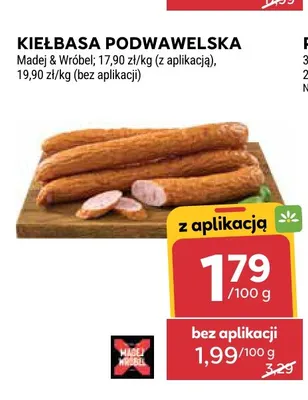 Kiełbasa podwawelska Madej & Wróbel promocja w Stokrotka