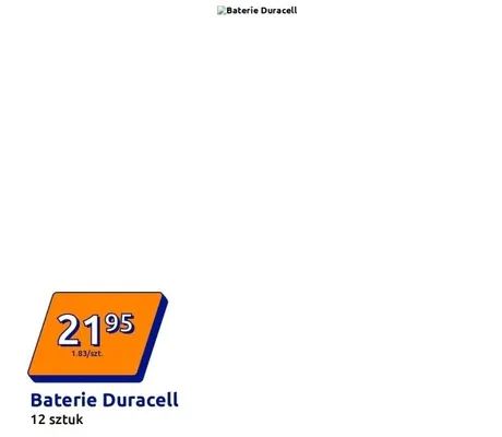 Baterie Duracell 12 sztuk promocja w Action