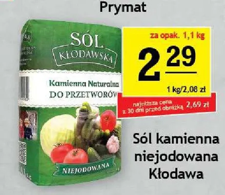Sól kamienna niejodowana Kłodawa promocja w Gram Market