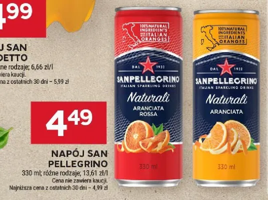 Napój san pellegrino promocja w Stokrotka