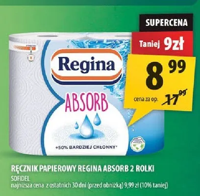 Ręcznik papierowy Regina Absorb promocja w Arhelan
