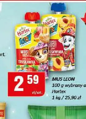 Mus Leon truskawka promocja w Chorten
