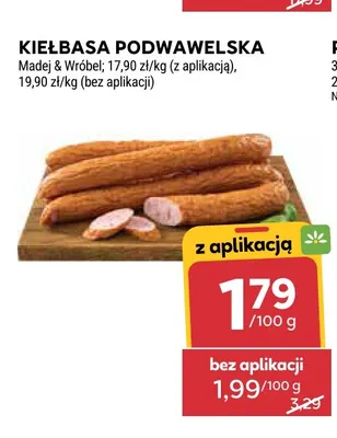 Kiełbasa podwawelska Madej & Wróbel promocja w Stokrotka