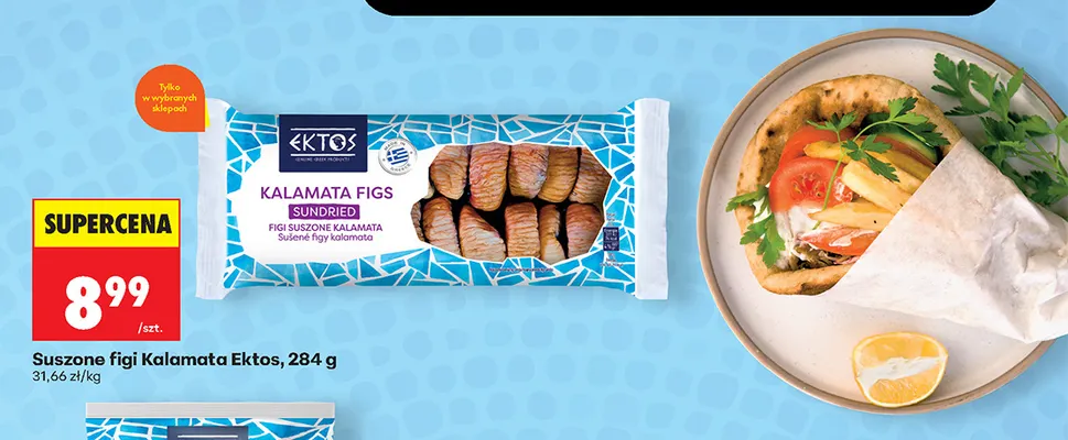 Suszone figi Kalamata Ektos promocja w Biedronka