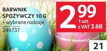 Barwnik spożywczy Dr. Oetker 10 g promocja w Selgros