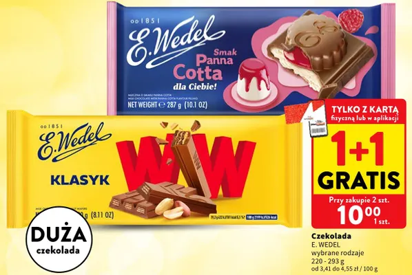 Czekolada Wedel promocja w Intermarche