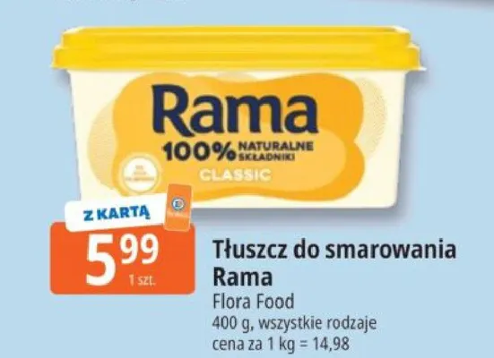 Tłuszcz do smarowania Rama promocja w Leclerc