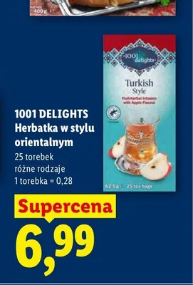 Herbatka w stylu orientalnym 1001 Delights Turkish Style promocja w Lidl