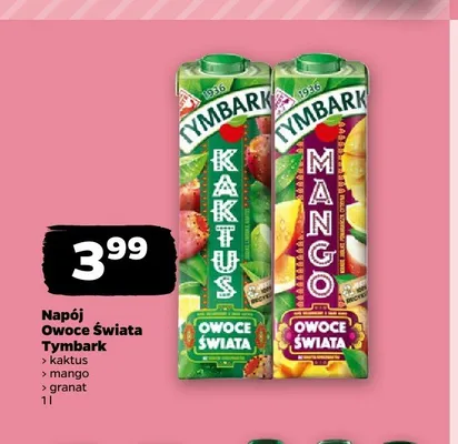 Napój Owoce Świata Tymbark Granat promocja w Netto