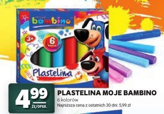 Plastelina Moje Bambino promocja w Stokrotka
