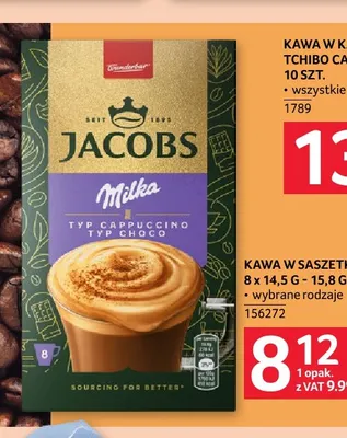 Kawa w saszetkach Jacobs Milka promocja w Selgros