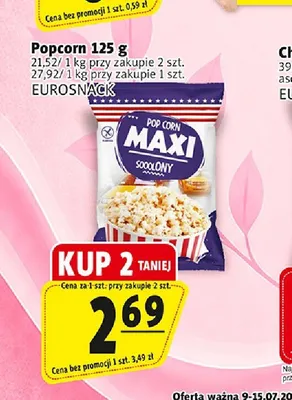 Popcorn Eurosnack Maxi Sooolony promocja w Prim Market