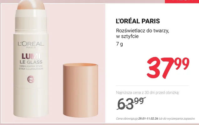 Rozświetlacz do twarzy, w sztyfcie promocja w Rossmann