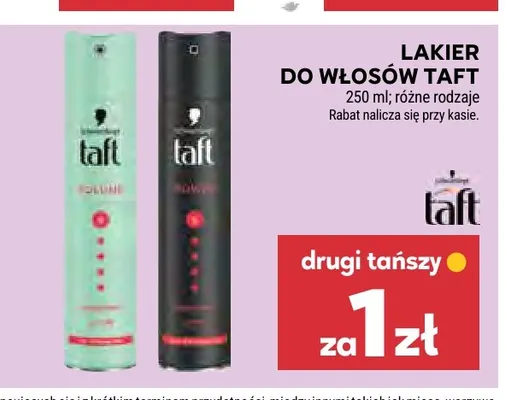 Lakier do włosów Taft promocja w Stokrotka