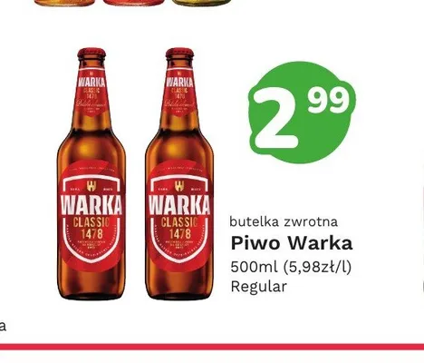 Piwo Warka Classic promocja w Limonka